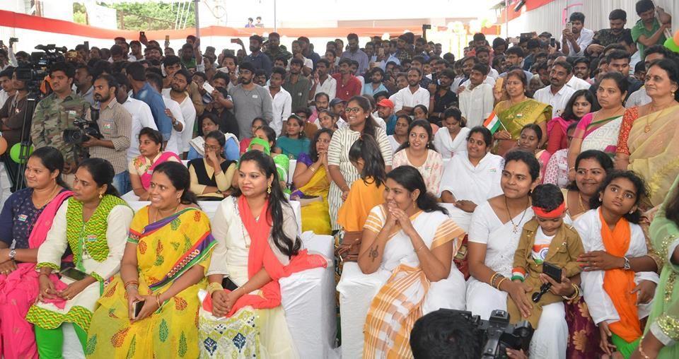 72nd Independence day celebrations at JanaSena Party office