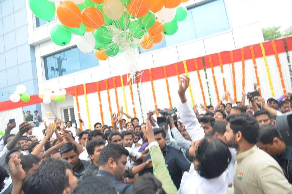 72nd Independence day celebrations at JanaSena Party office