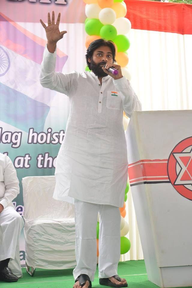 72nd Independence day celebrations at JanaSena Party office