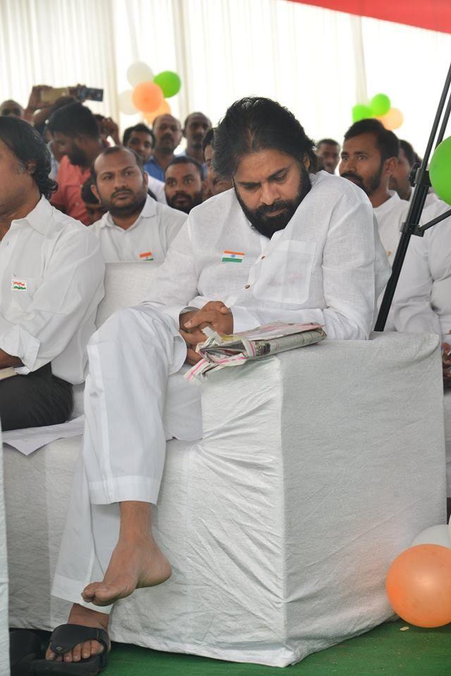 72nd Independence day celebrations at JanaSena Party office