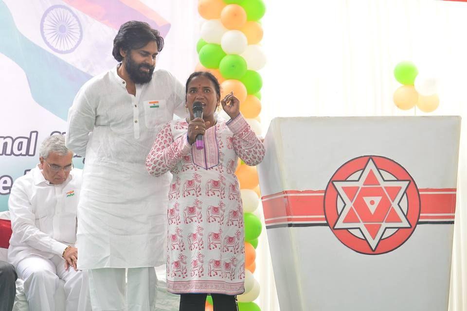 72nd Independence day celebrations at JanaSena Party office