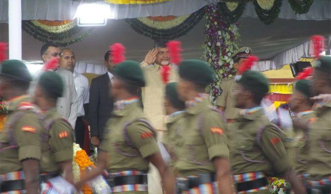 AP CM Chandrababu Participates in 72nd Independence Day Celebrations