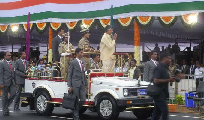 AP CM Chandrababu Participates in 72nd Independence Day Celebrations