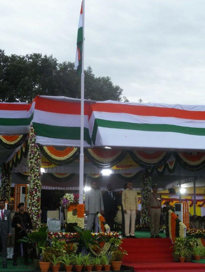 AP CM Chandrababu Participates in 72nd Independence Day Celebrations