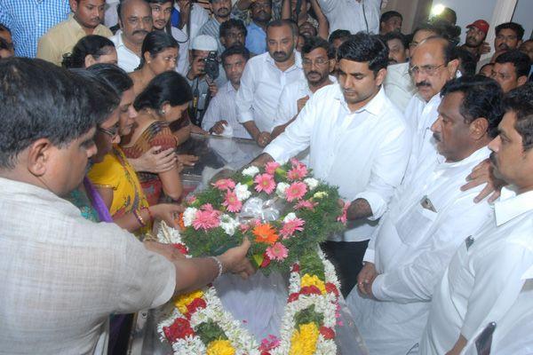 AP Ministers Narayana Son Nitish Funeral Photos