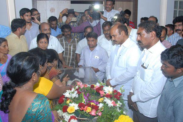 AP Ministers Narayana Son Nitish Funeral Photos
