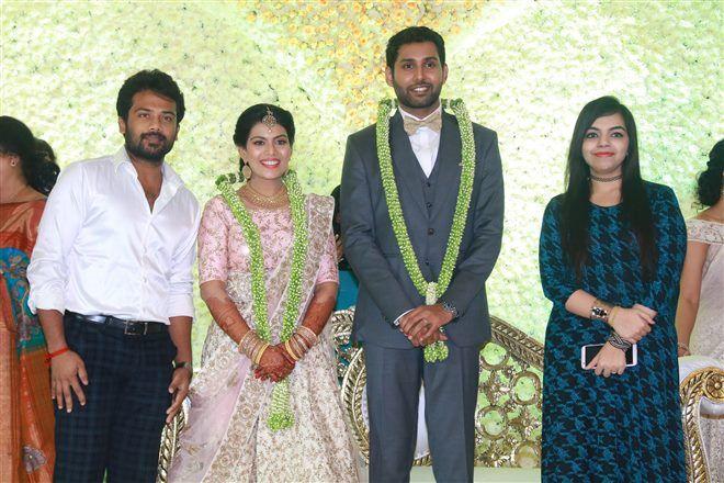 Aadhav Weds Vinodhnie Reception Photos