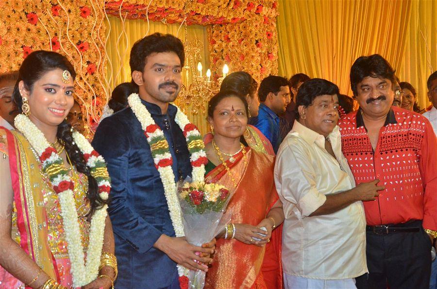 Actor Singamuthu Son Wedding Reception Photos