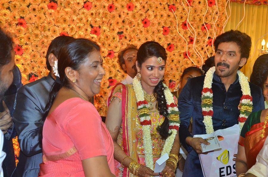 Actor Singamuthu Son Wedding Reception Photos