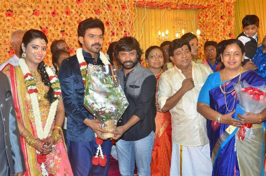 Actor Singamuthu Son Wedding Reception Photos