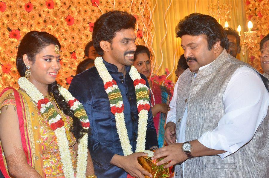 Actor Singamuthu Son Wedding Reception Photos