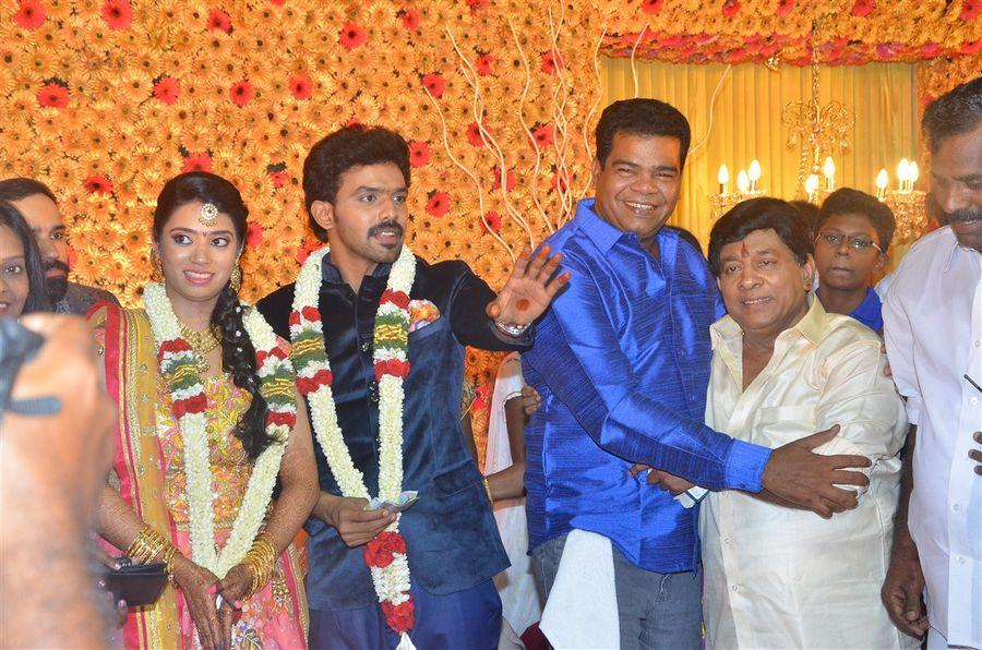 Actor Singamuthu Son Wedding Reception Photos