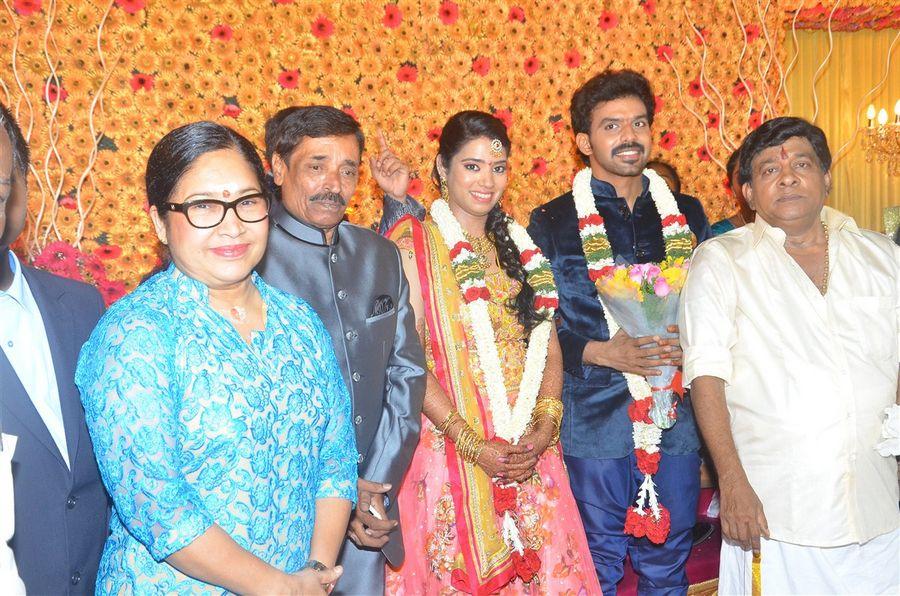 Actor Singamuthu Son Wedding Reception Photos