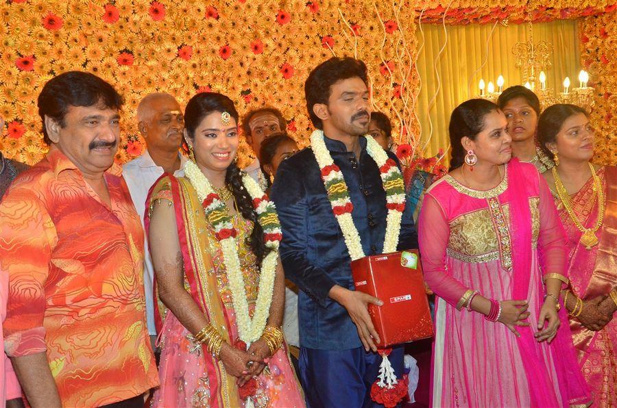 Actor Singamuthu Son Wedding Reception Photos