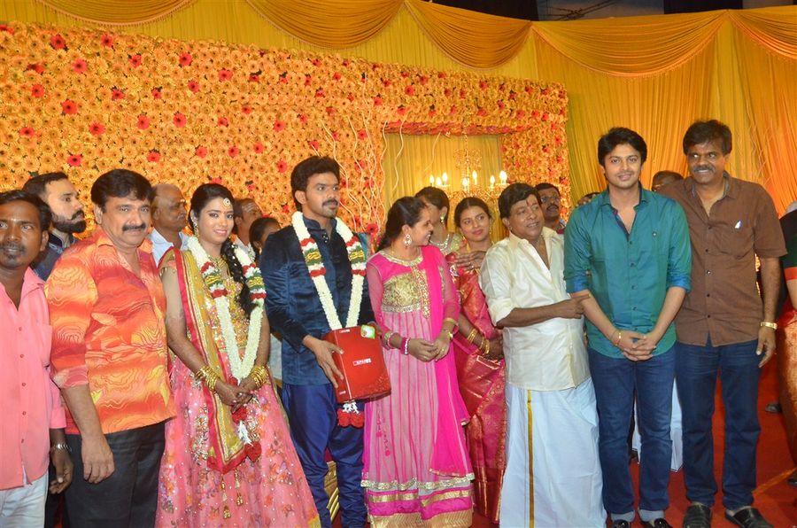 Actor Singamuthu Son Wedding Reception Photos