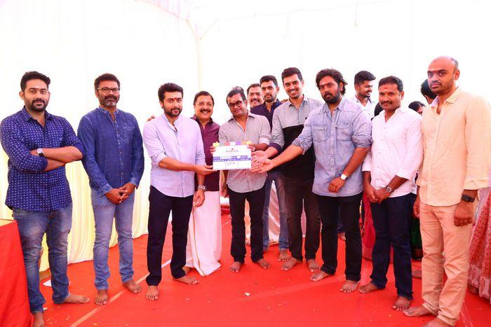 Actor Suriya New Movie Opening Photos