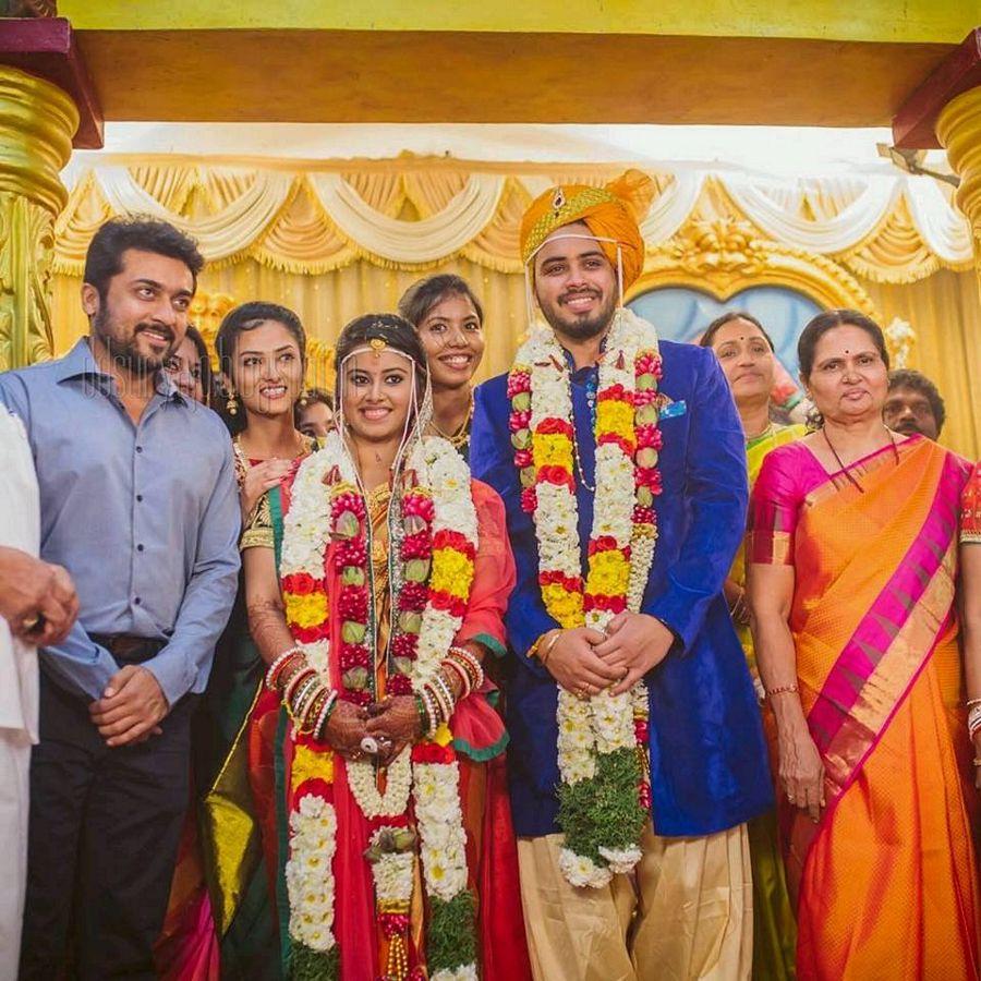 Actor Surya Family at Recent Wedding Photos