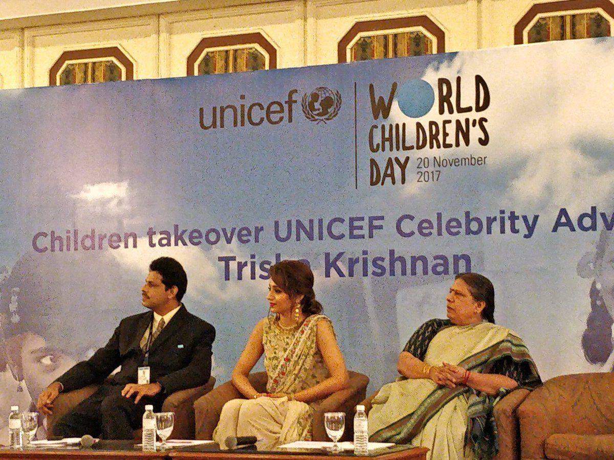 Actor Trisha gets UNICEF celebrity advocate status Photos