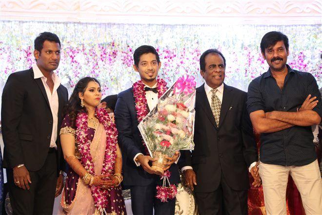 Actor Vishal's Sister Wedding Reception Photos