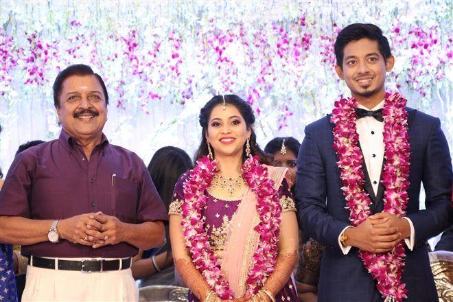 Actor Vishal's Sister Wedding Reception Photos