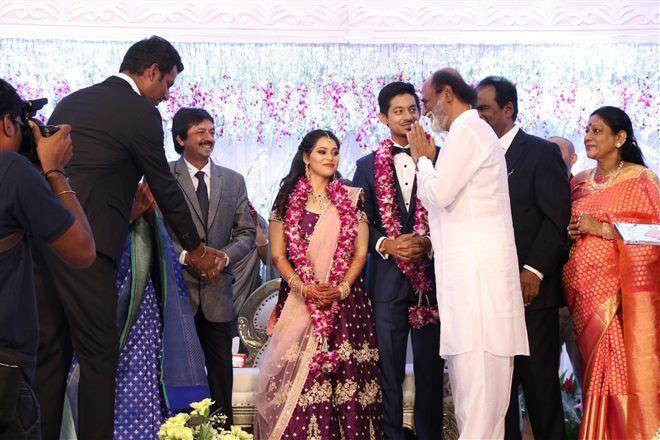 Actor Vishal's Sister Wedding Reception Photos