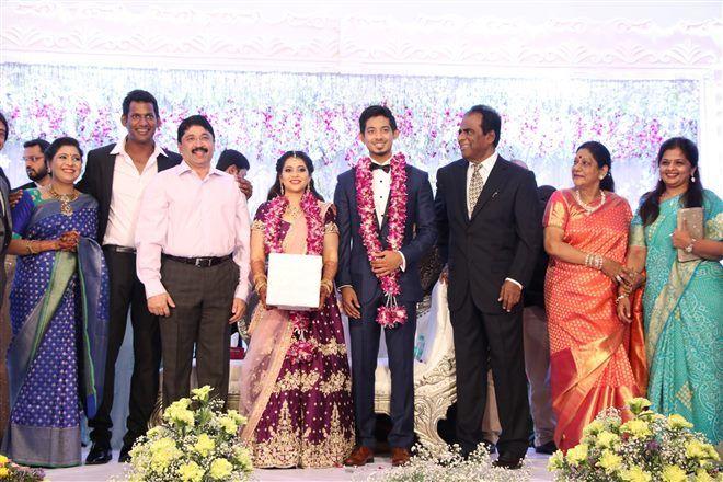 Actor Vishal's Sister Wedding Reception Photos