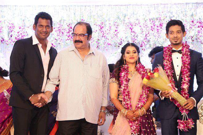 Actor Vishal's Sister Wedding Reception Photos