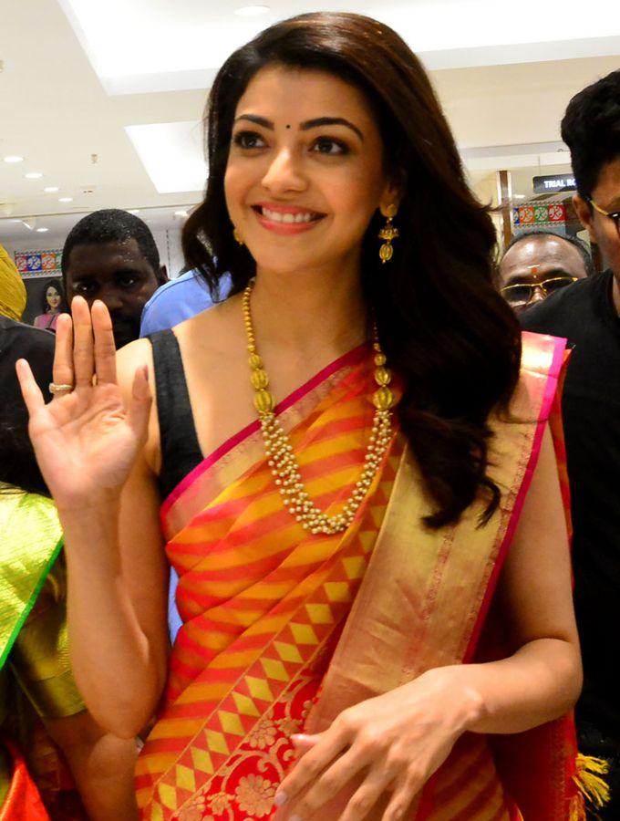 Actress Kajal Agarwal launches Kishan Fashion Mall At Nizamabad