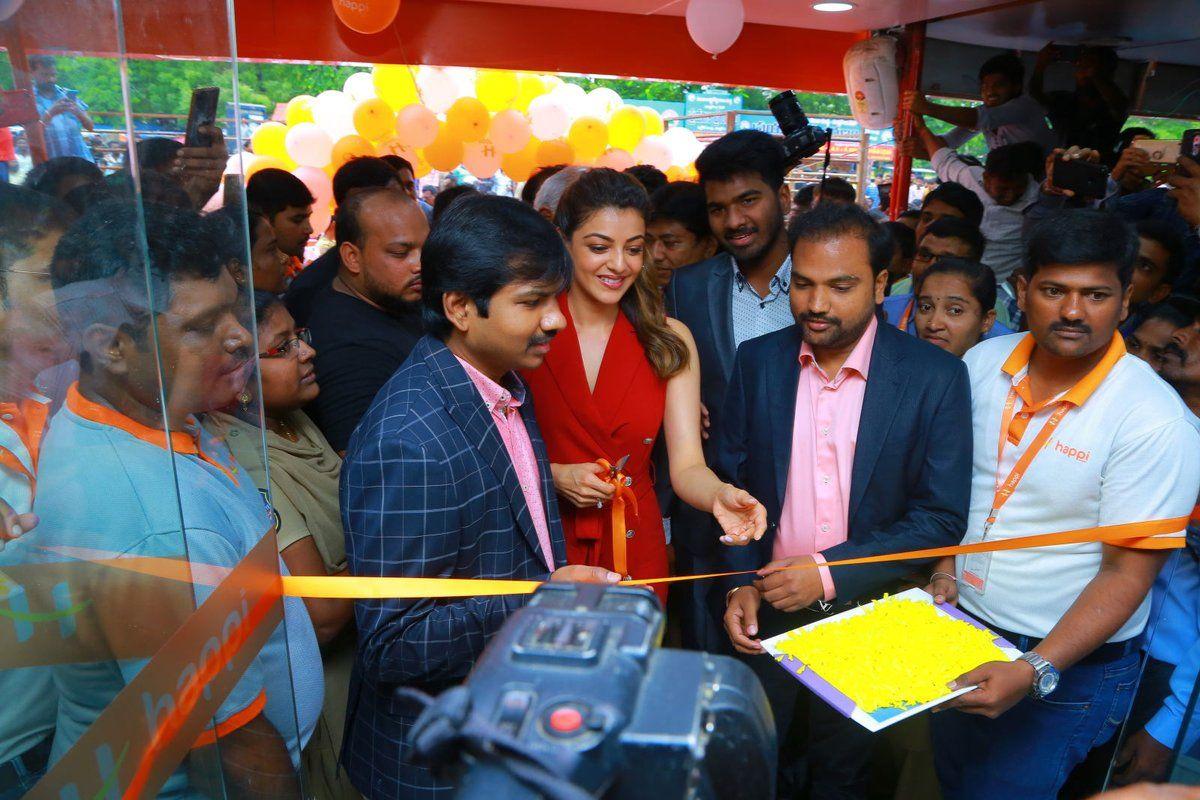 Actress Kajal Aggarwal Launches HAPPI Mobiles Store In Hanamkonda