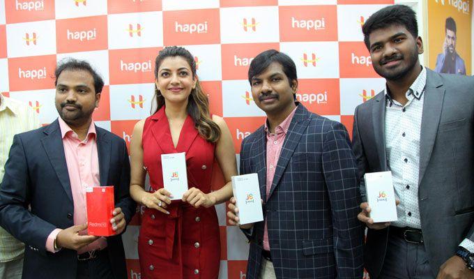 Actress Kajal Aggarwal Launches HAPPI Mobiles Store In Hanamkonda