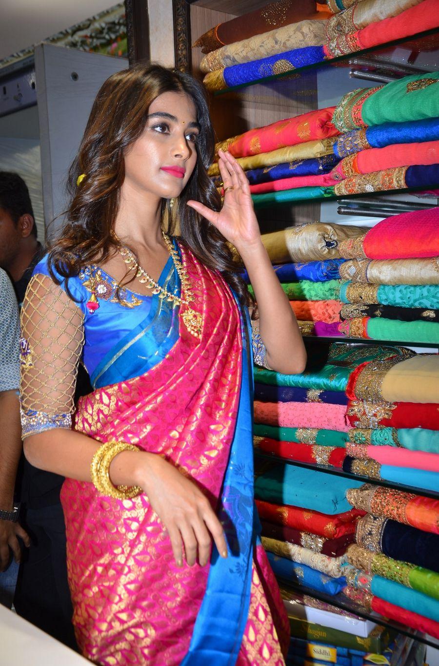 Actress Pooja Hegde Launches Anutex Shopping Mall Photos
