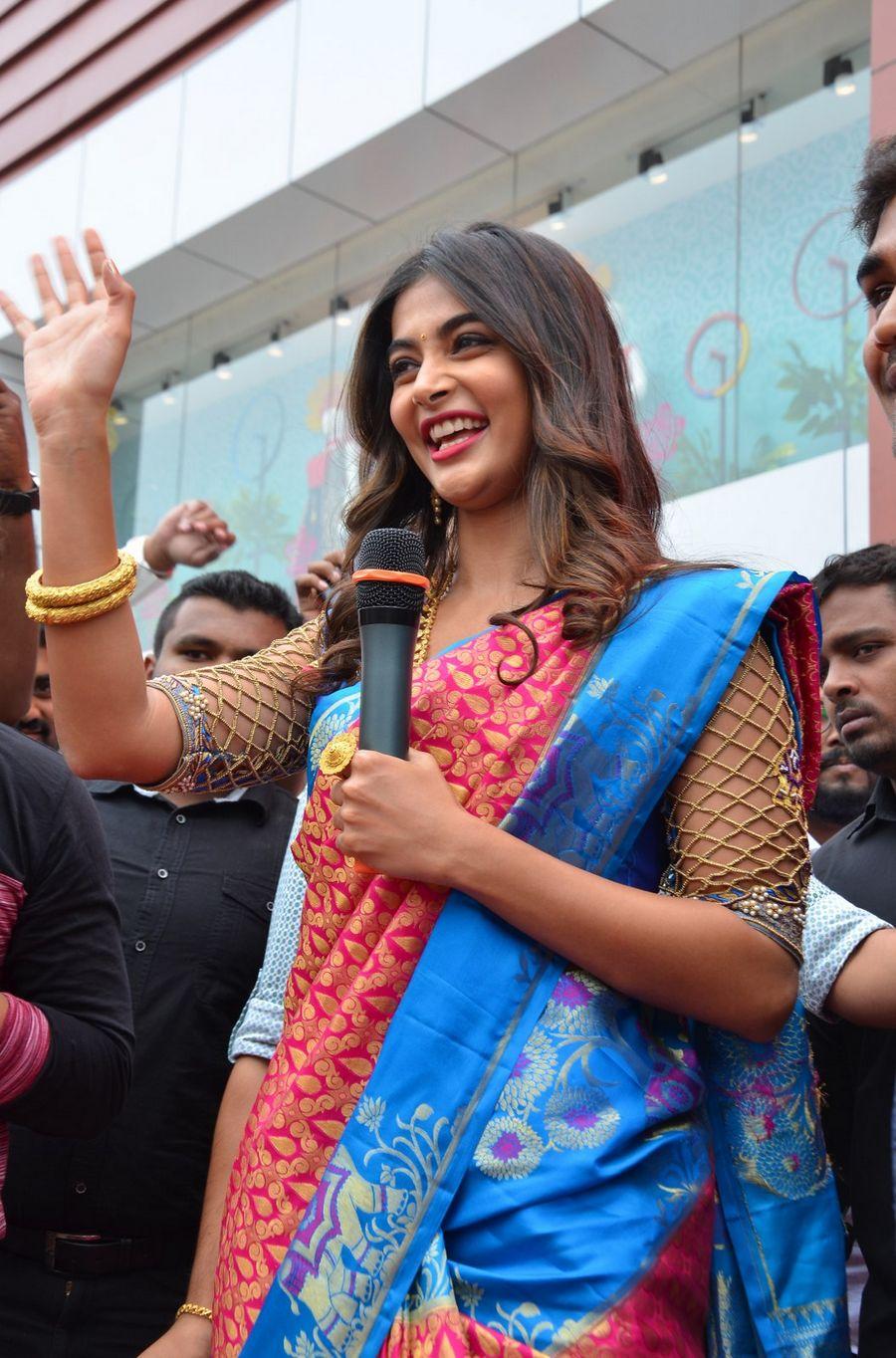 Actress Pooja Hegde Launches Anutex Shopping Mall Photos