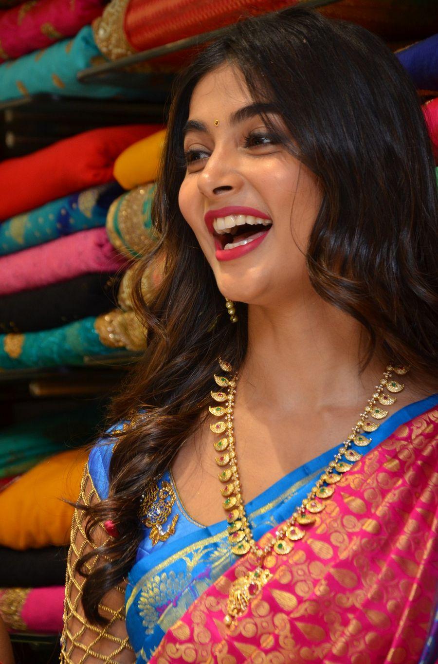 Actress Pooja Hegde Launches Anutex Shopping Mall Photos