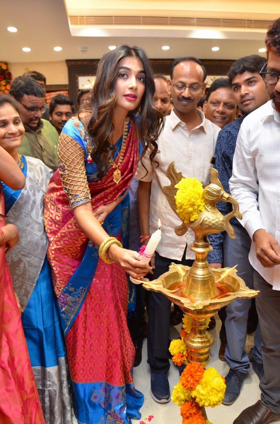 Actress Pooja Hegde Launches Anutex Shopping Mall Photos