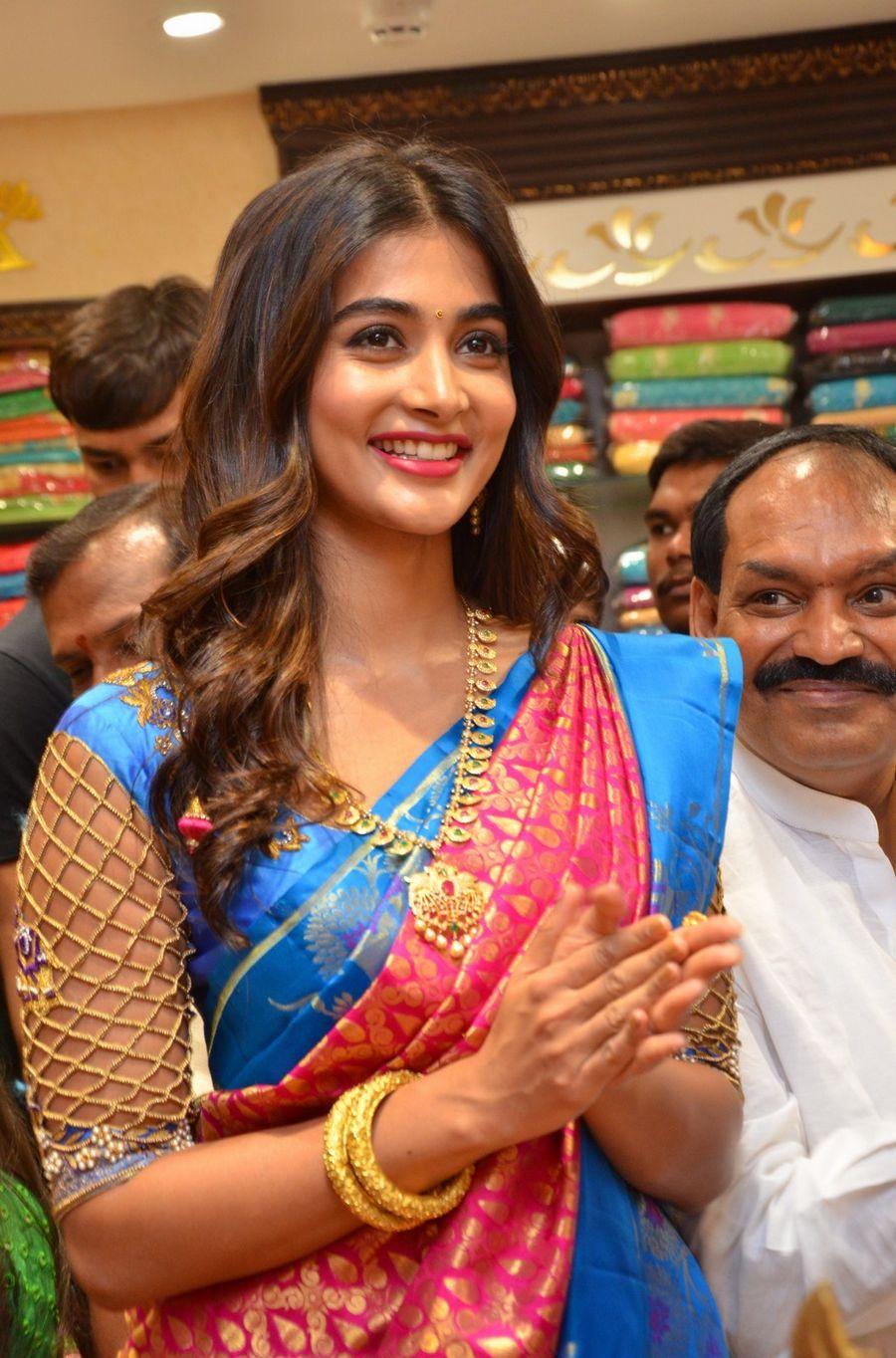 Actress Pooja Hegde Launches Anutex Shopping Mall Photos