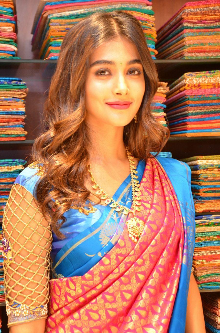 Actress Pooja Hegde Launches Anutex Shopping Mall Photos