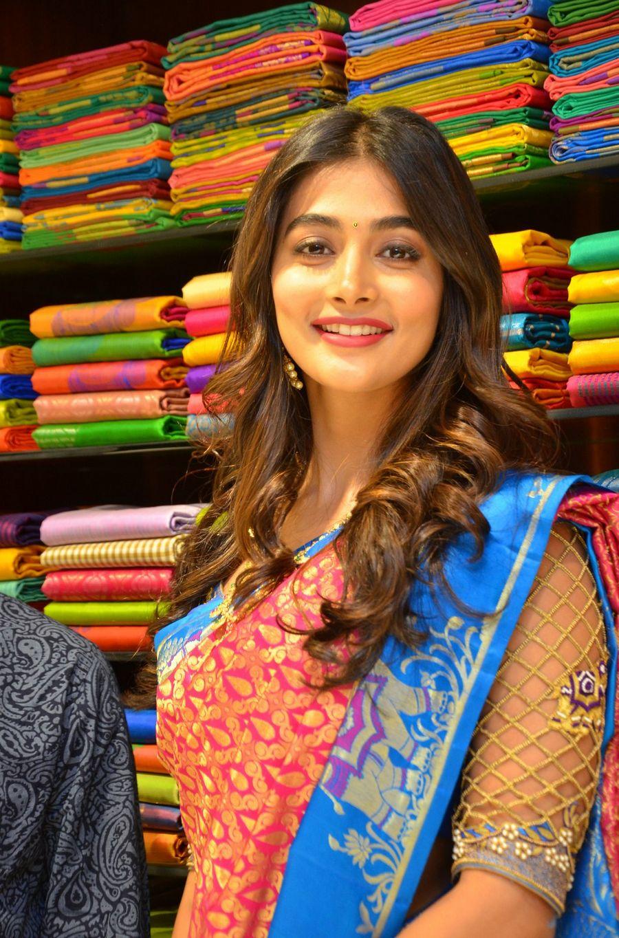 Actress Pooja Hegde Launches Anutex Shopping Mall Photos