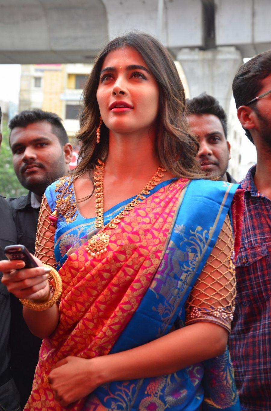 Actress Pooja Hegde Launches Anutex Shopping Mall Photos