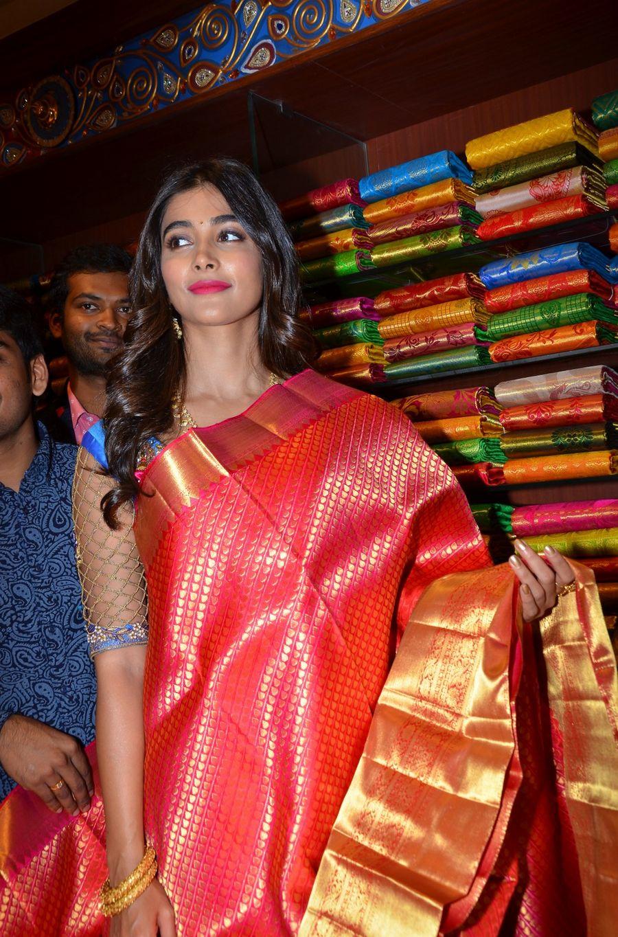 Actress Pooja Hegde Launches Anutex Shopping Mall Photos