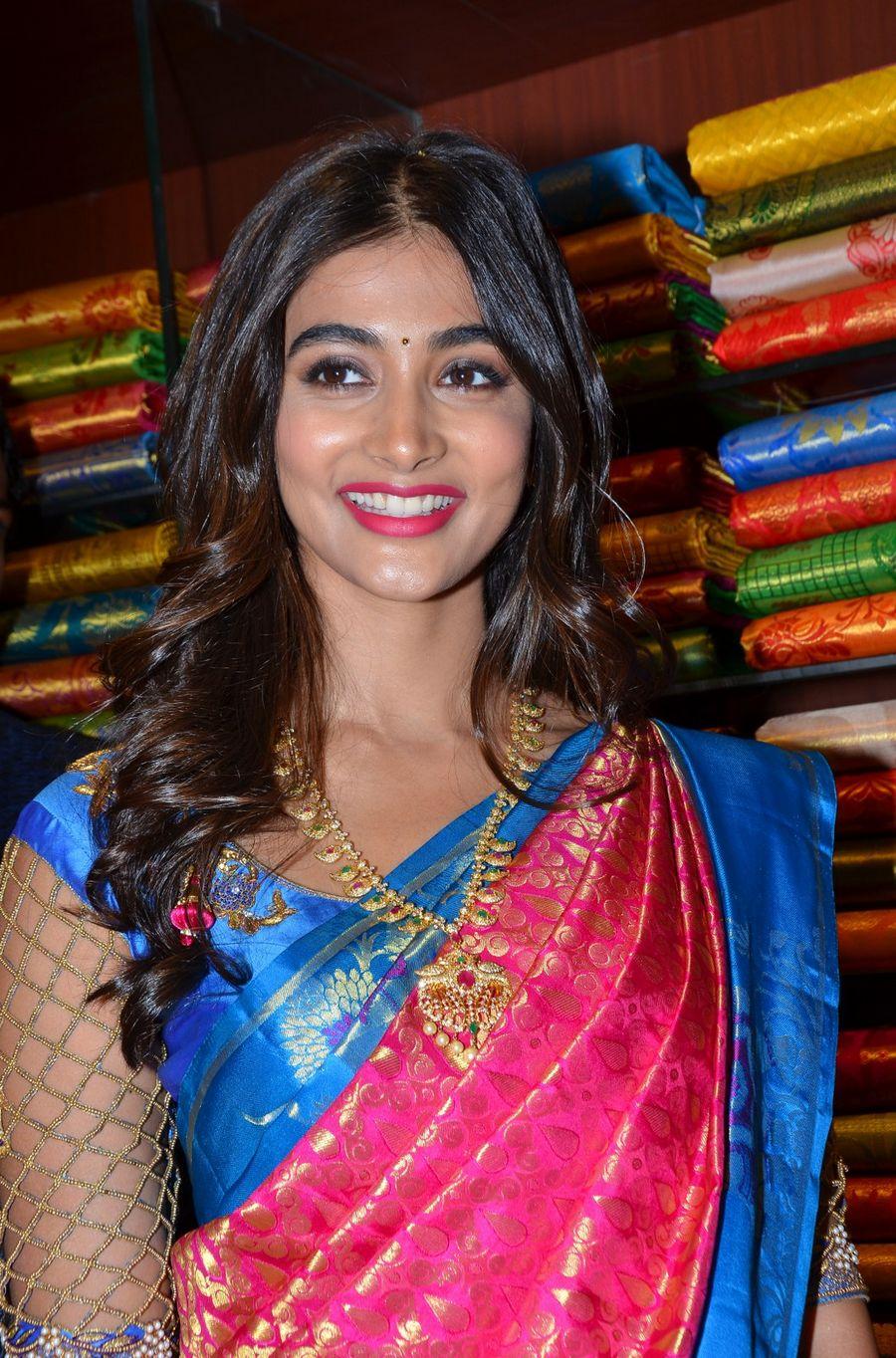 Actress Pooja Hegde Launches Anutex Shopping Mall Photos