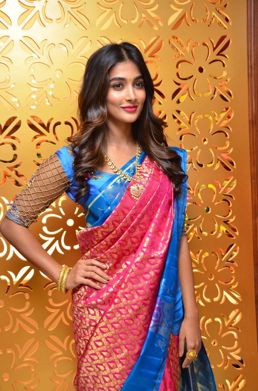 Actress Pooja Hegde Launches Anutex Shopping Mall Photos