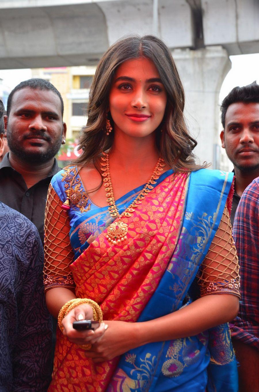 Actress Pooja Hegde Launches Anutex Shopping Mall Photos