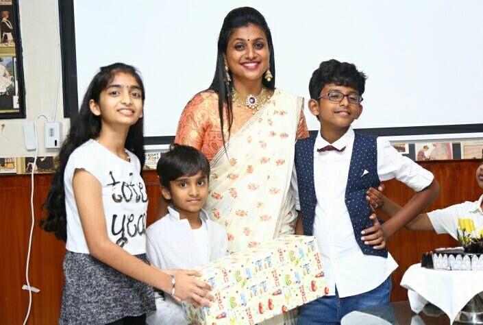 Actress Roja Son Koushik Birthday Celebration Photos