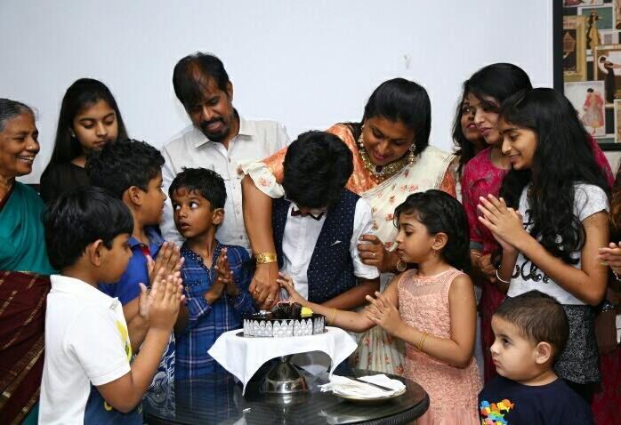 Actress Roja Son Koushik Birthday Celebration Photos