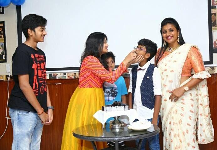 Actress Roja Son Koushik Birthday Celebration Photos