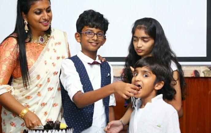 Actress Roja Son Koushik Birthday Celebration Photos