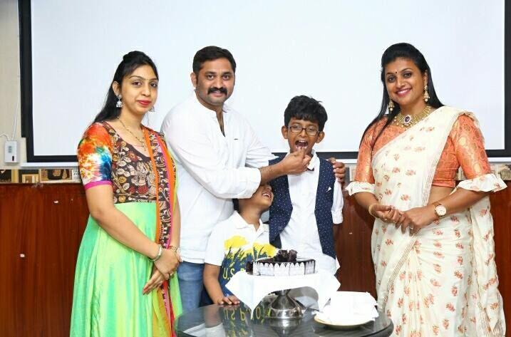 Actress Roja Son Koushik Birthday Celebration Photos