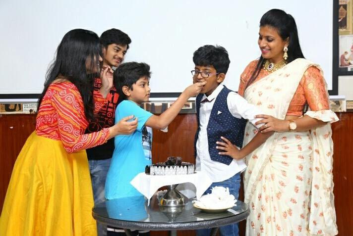 Actress Roja Son Koushik Birthday Celebration Photos