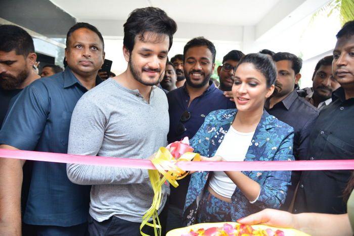 Akhil & Lavanya at Virtu Fitness Workout Hub Launch Photos