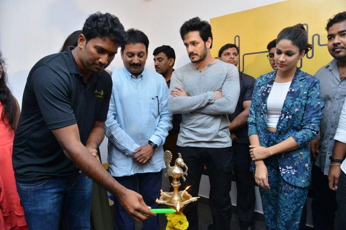 Akhil & Lavanya at Virtu Fitness Workout Hub Launch Photos